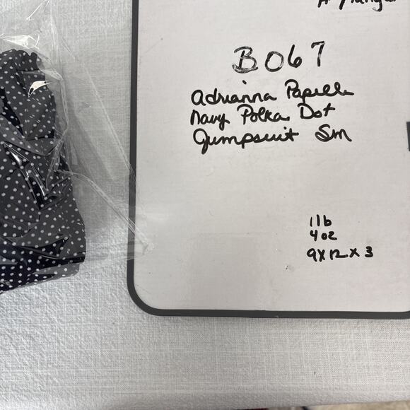 Adrianna Pappell Polka Dot Wide Leg Ruffle Neck Jumpsuit Small - Picture 15 of 15